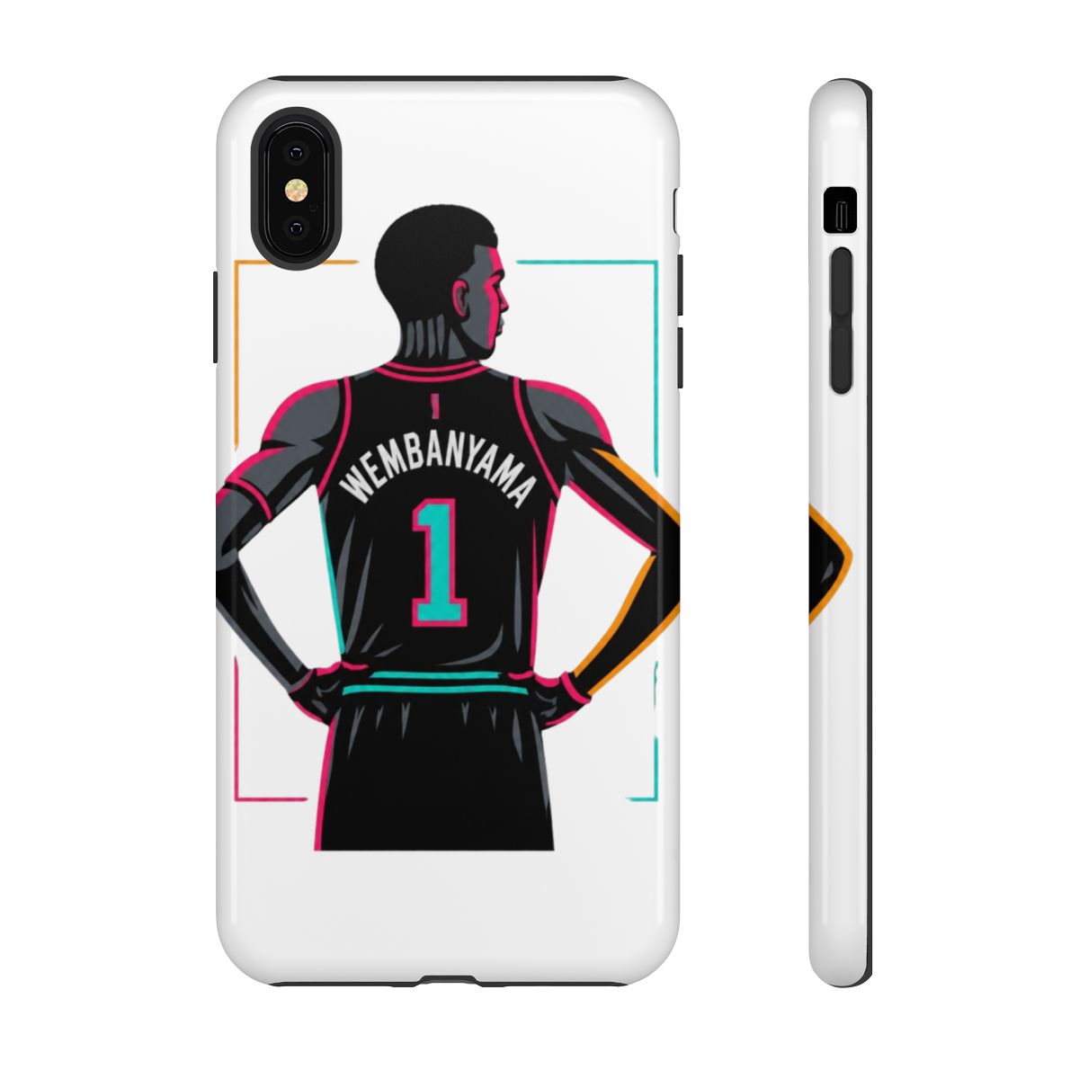 Victor Wembanyama Phone Case - alternate angle 2, merchandise