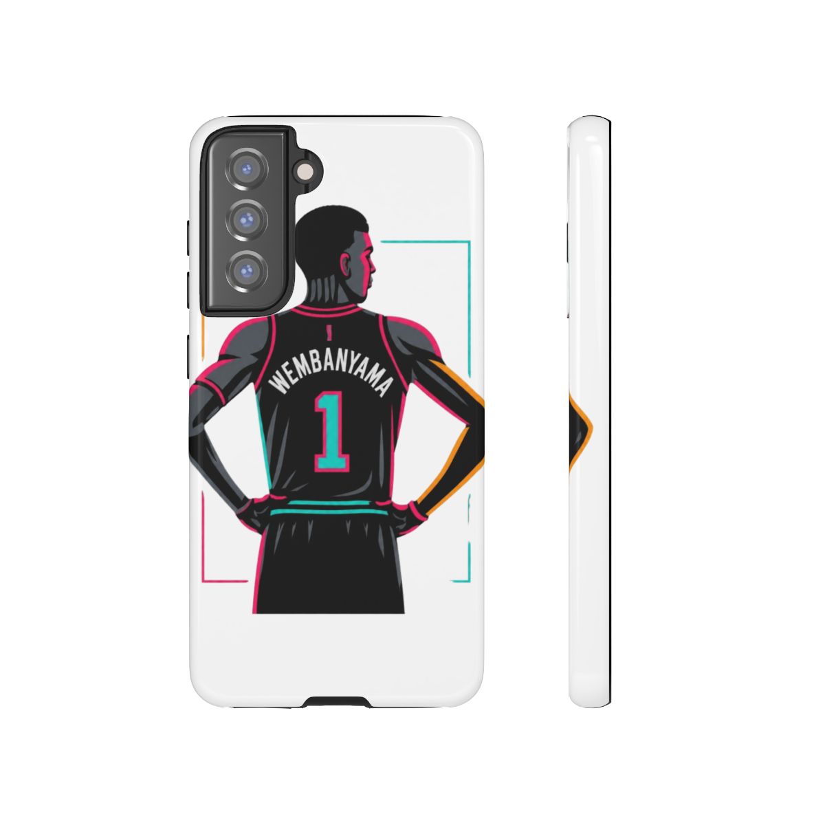 Victor Wembanyama Phone Case - alternate angle 3, merchandise