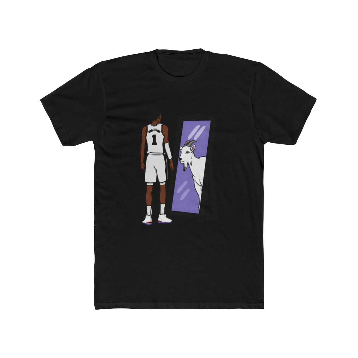 Victor Wembanyama Mirror GOAT Long Sleeve T Shirt - alternate angle 3, merchandise