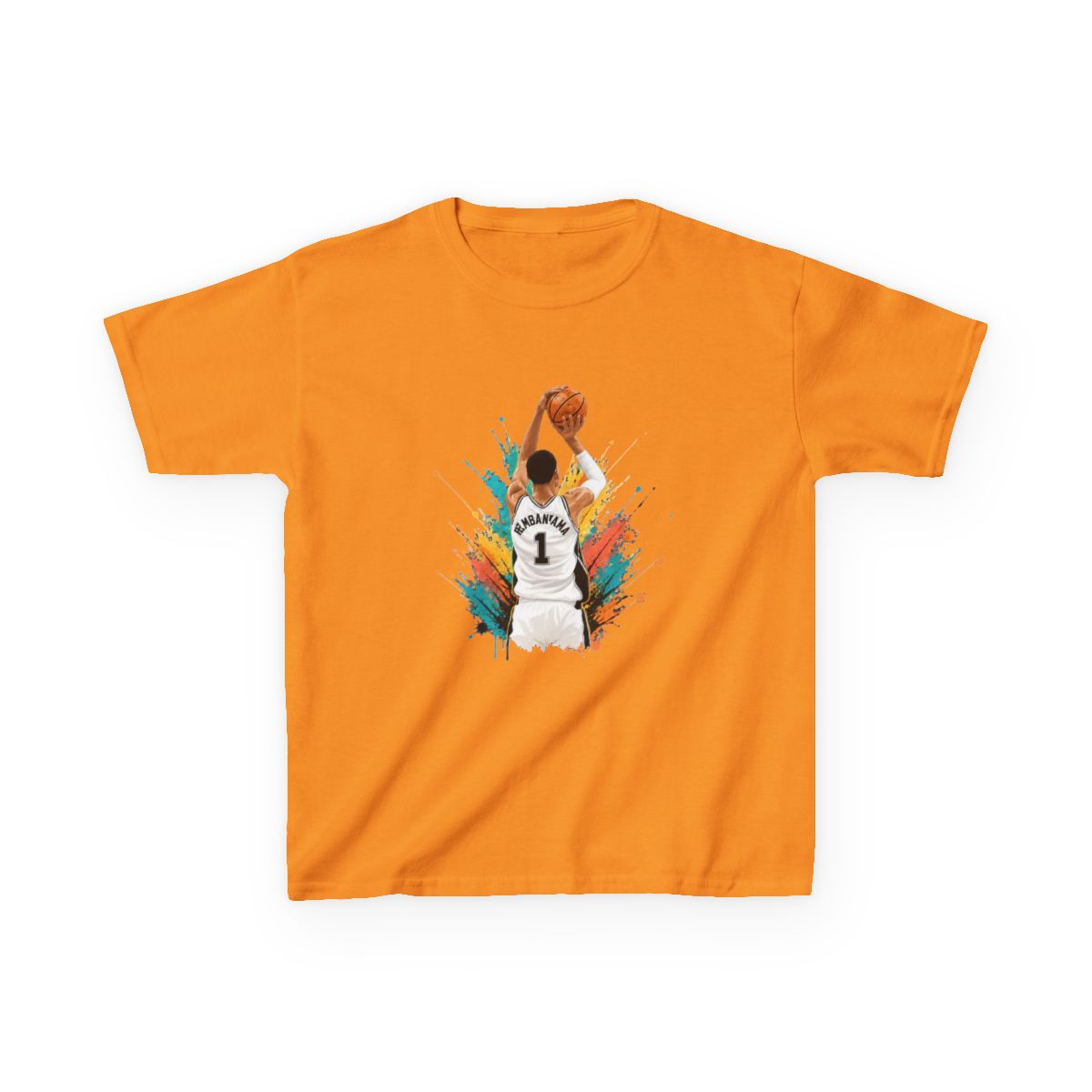 Victor Wembanyama Spurs Kids T-Shirt - alternate angle 4, merchandise