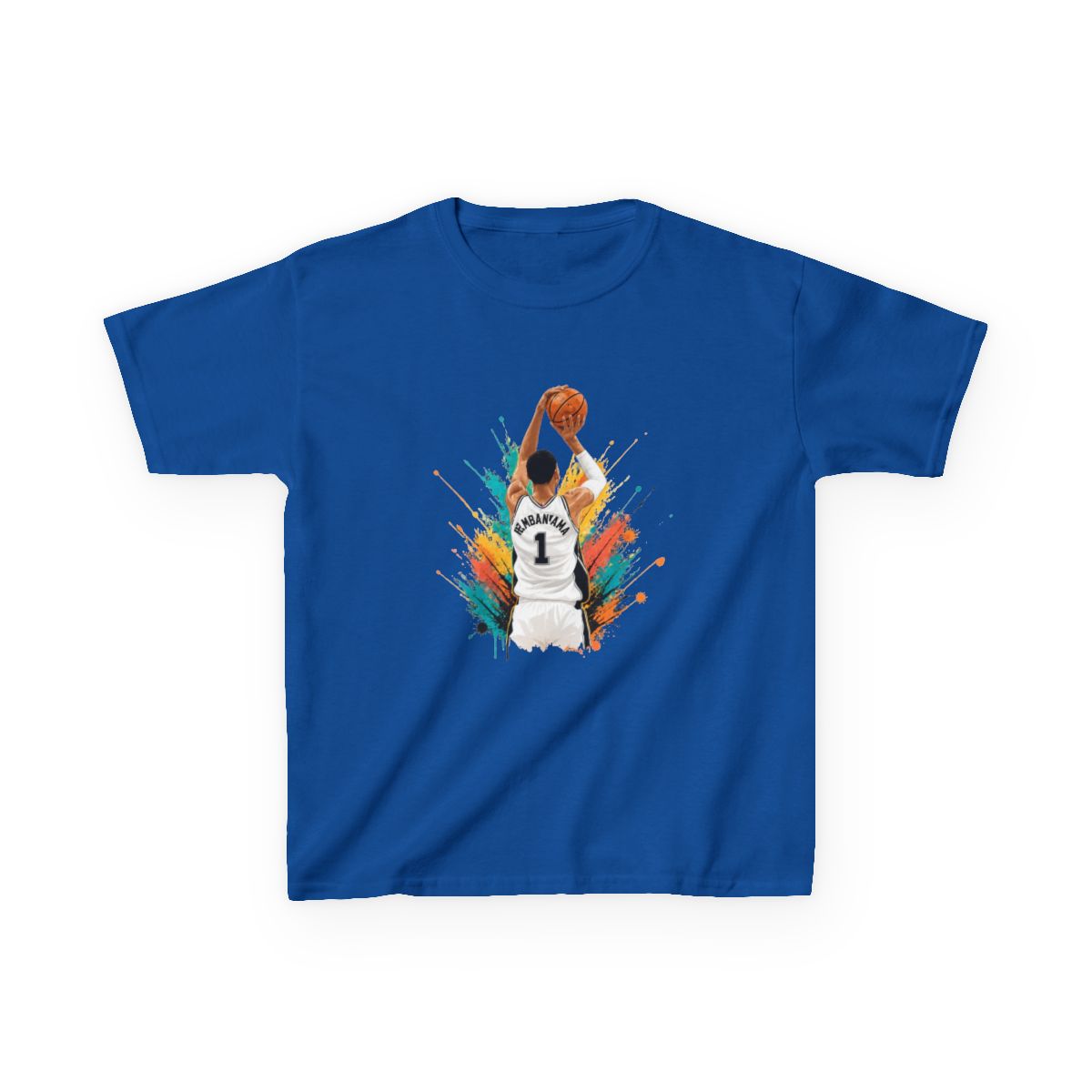 Victor Wembanyama Spurs Kids T-Shirt - alternate angle 2, merchandise
