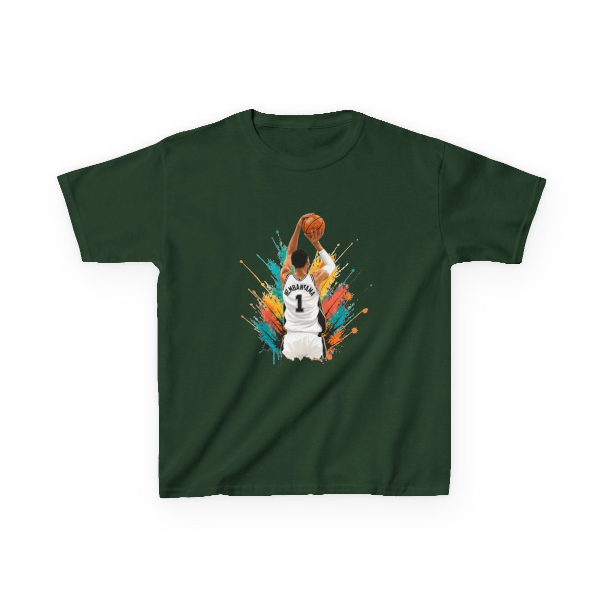 Victor Wembanyama Spurs Kids T-Shirt - alternate angle 4, merchandise