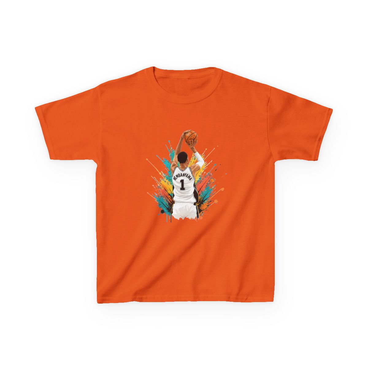 Victor Wembanyama Spurs Kids T-Shirt - alternate angle 5, merchandise