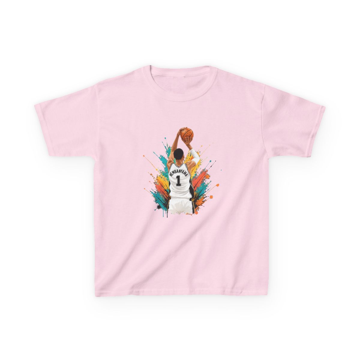 Victor Wembanyama Spurs Kids T-Shirt - alternate angle 5, merchandise