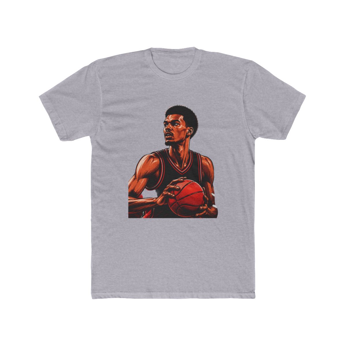 Victor Wembanyama Portrait T Shirt - alternate angle 4, merchandise
