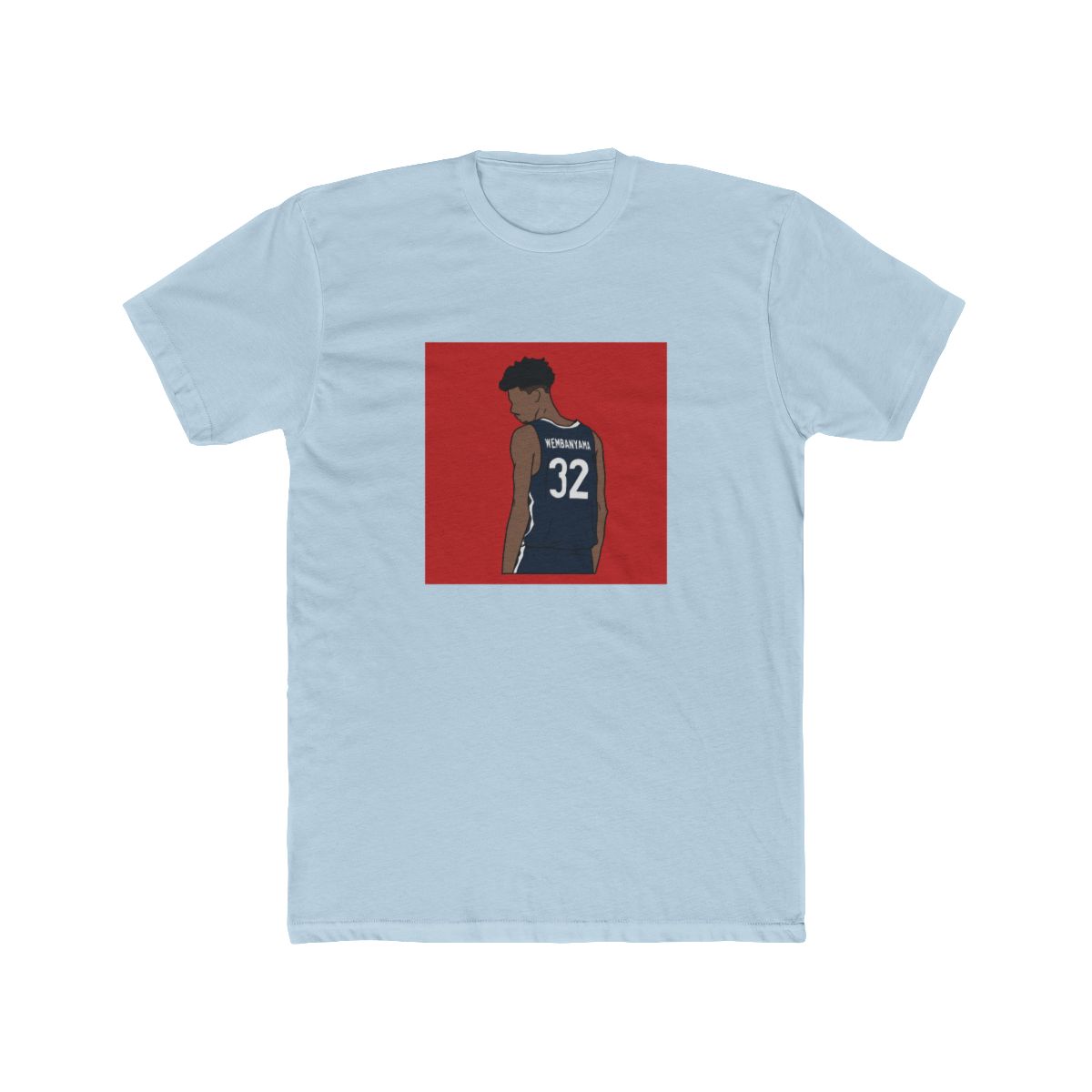 Victor Wembanyama Back-To T Shirt - alternate angle 3, merchandise
