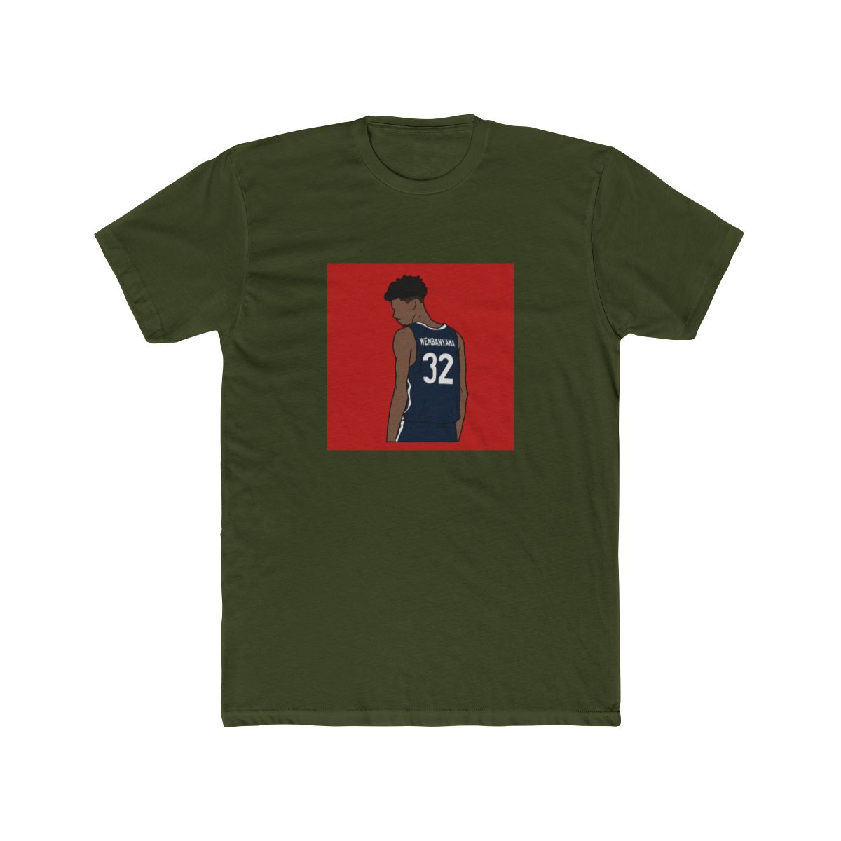 Victor Wembanyama Back-To T Shirt - alternate angle 4, merchandise