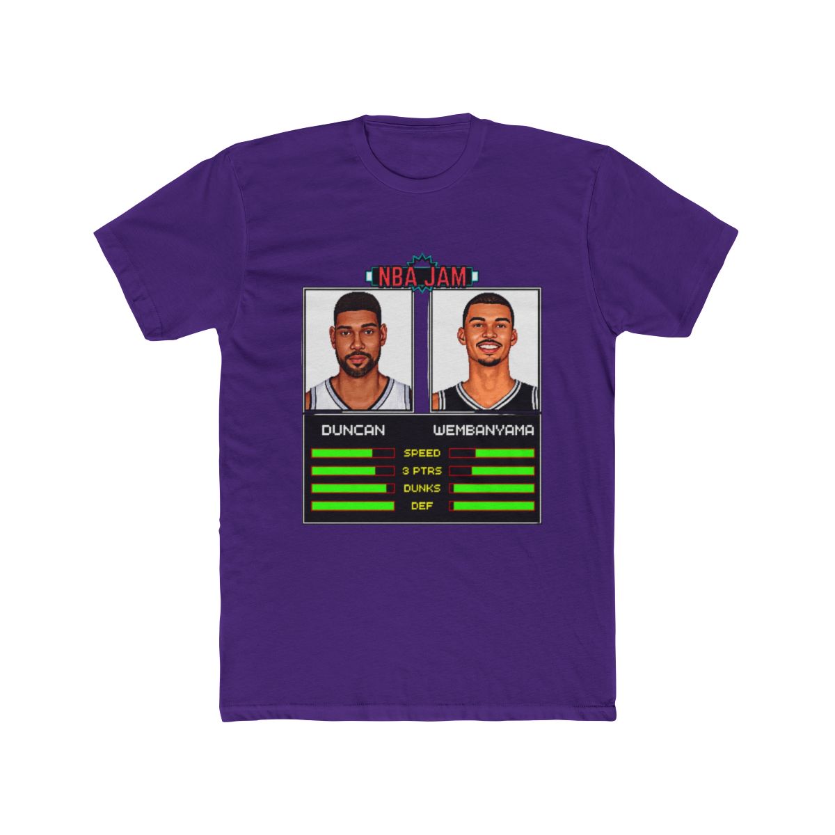 Duncan & Wembanyama - NBA Jam Edition T Shirt | Victor Wembanyama