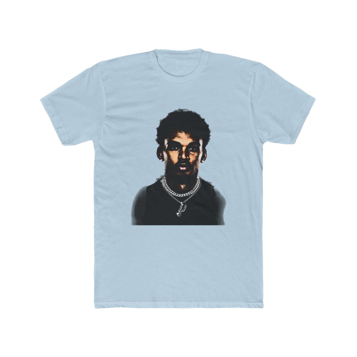 Victor Wembanyama Big Face Bling T Shirt - alternate angle 3, merchandise