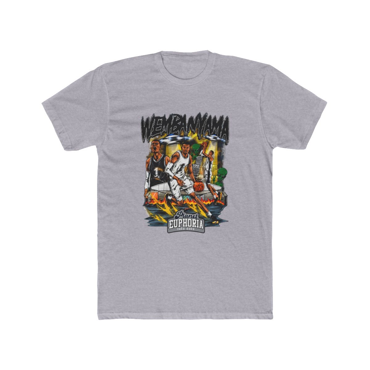 Victor Wembanyama San Antonio Collage T Shirt - alternate angle 5, merchandise