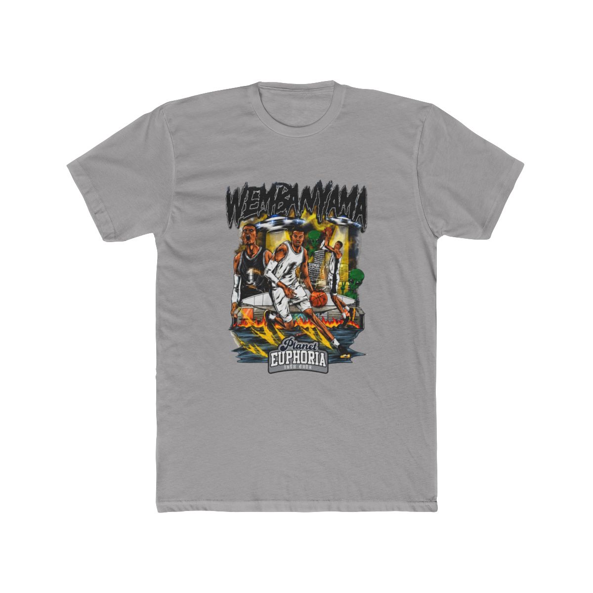 Victor Wembanyama San Antonio Collage T Shirt - alternate angle 2, merchandise