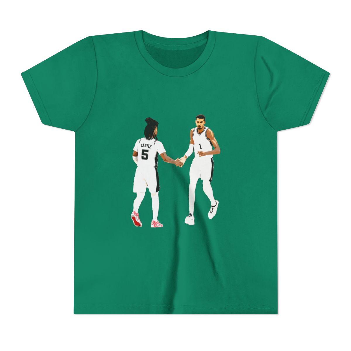 Stephon Castle & Victor Wembanyama Kids T Shirt - alternate angle 2, merchandise