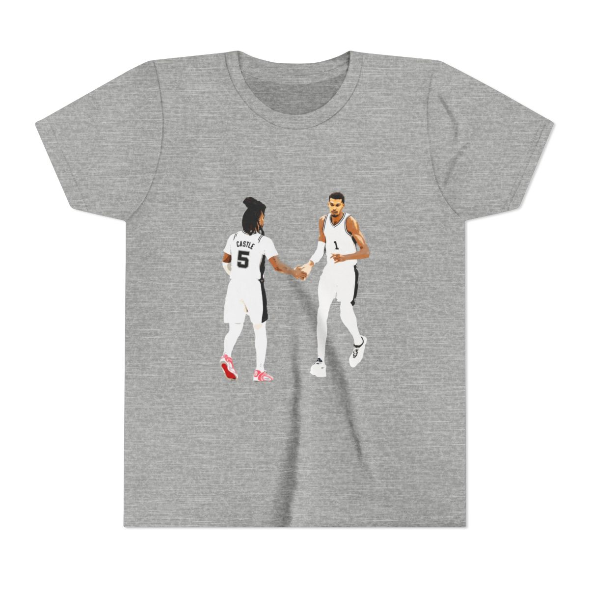 Stephon Castle & Victor Wembanyama Kids T Shirt - alternate angle 3, merchandise
