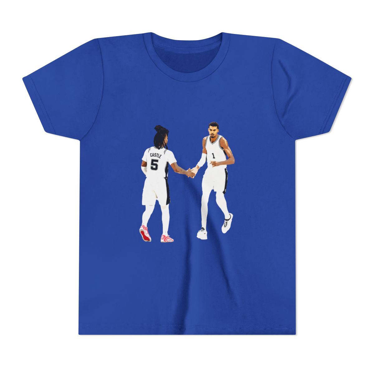 Stephon Castle & Victor Wembanyama Kids T Shirt - alternate angle 4, merchandise