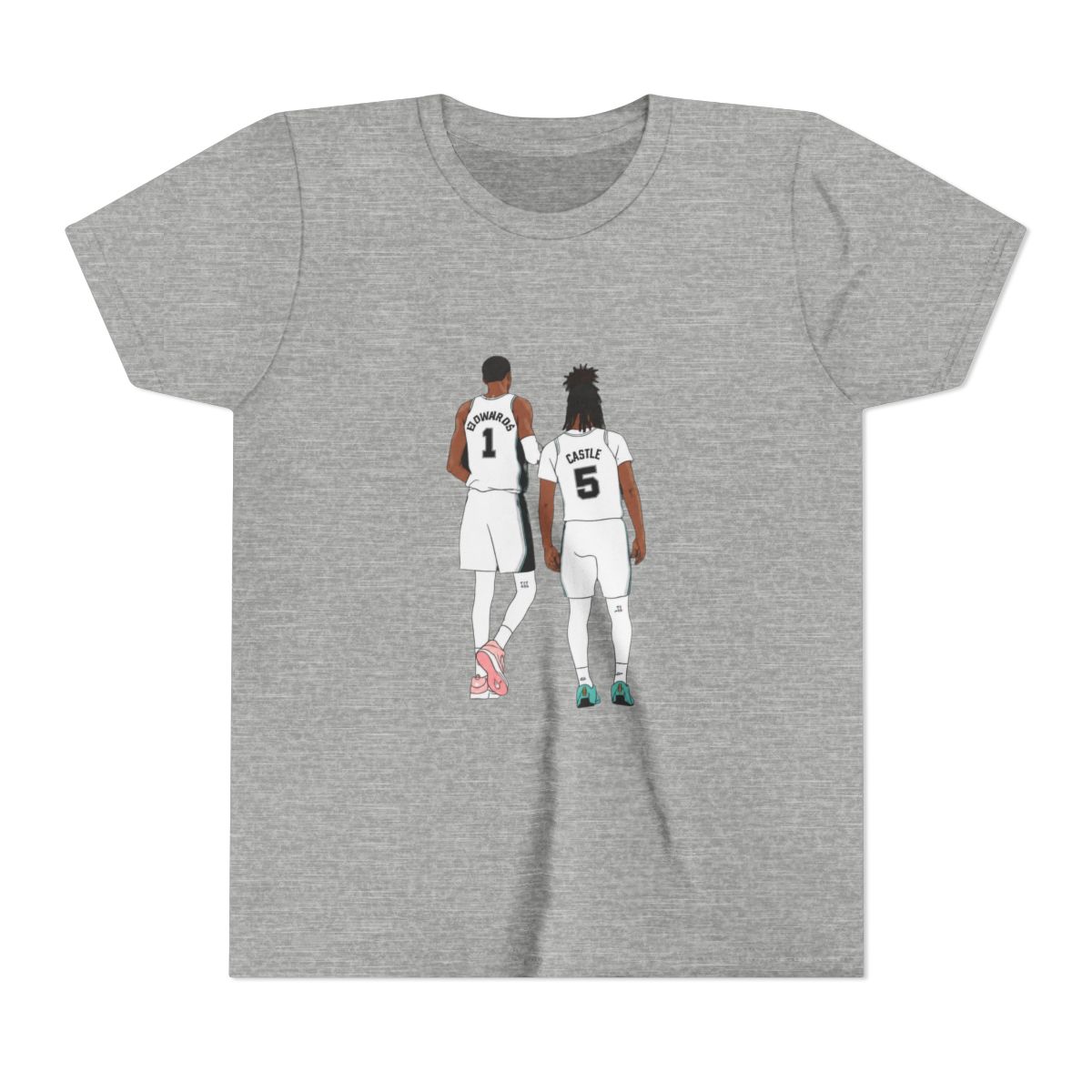 Stephon Castle and Victor Wembanyama Kids T Shirt - alternate angle 3, merchandise