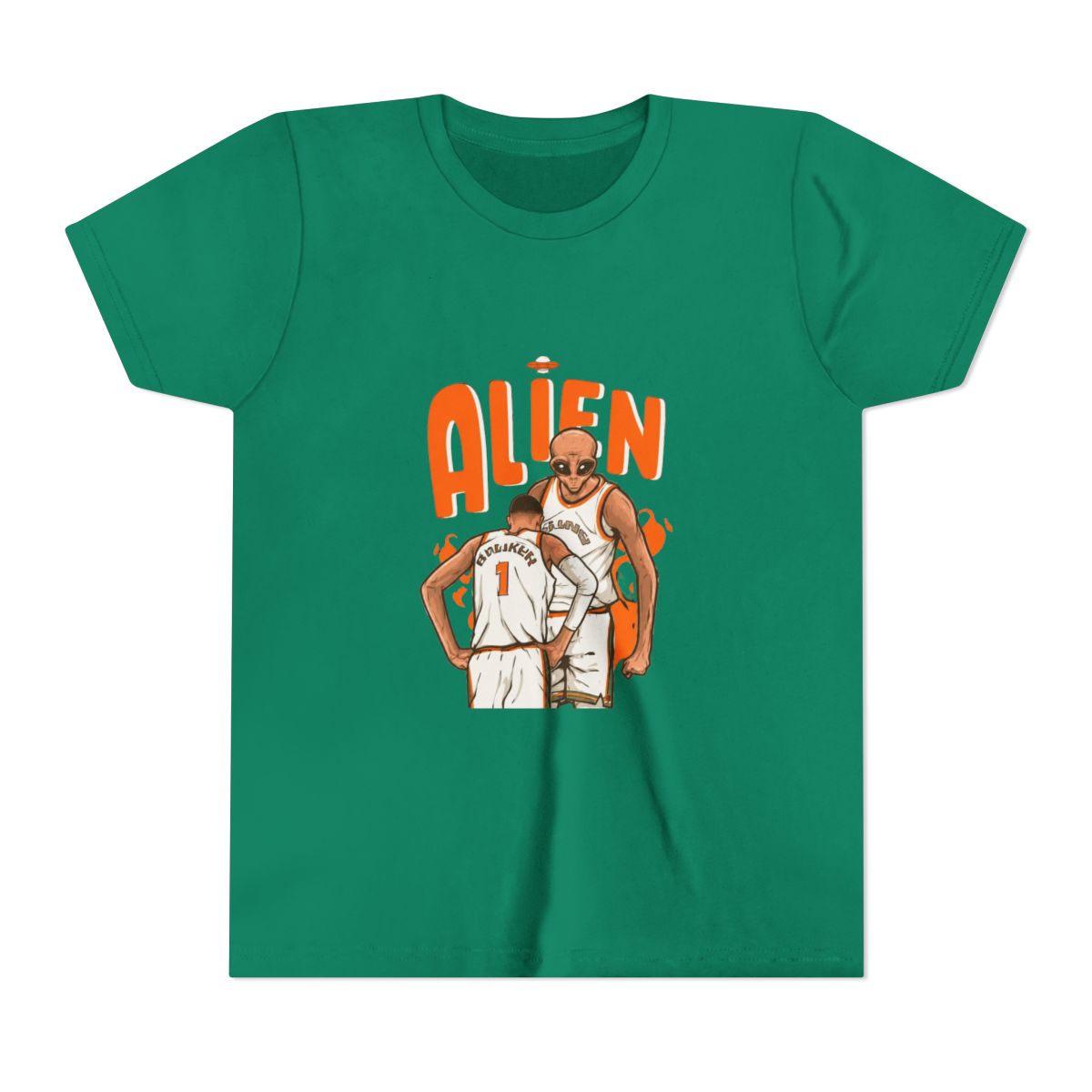 Victor Wembanyama Alien Cartoon Kids T Shirt - alternate angle 2, merchandise