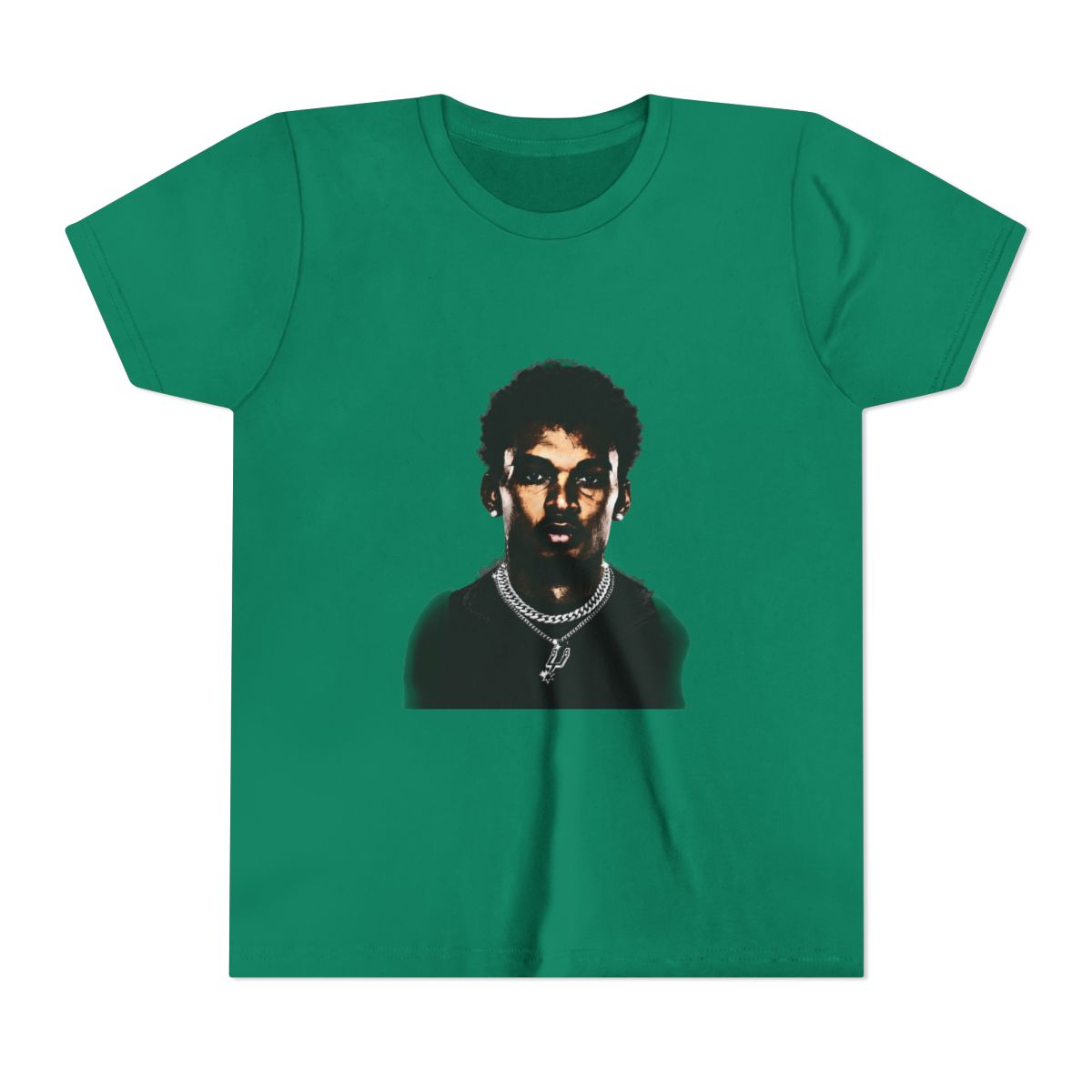 Victor Wembanyama Big Face Bling Kids T Shirt - alternate angle 4, merchandise