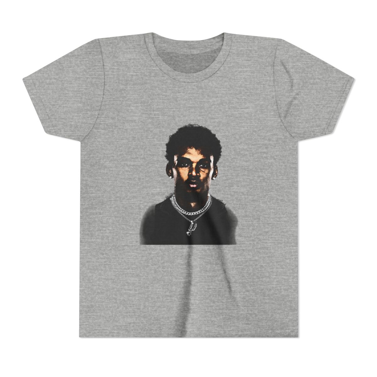 Victor Wembanyama Big Face Bling Kids T Shirt - alternate angle 5, merchandise