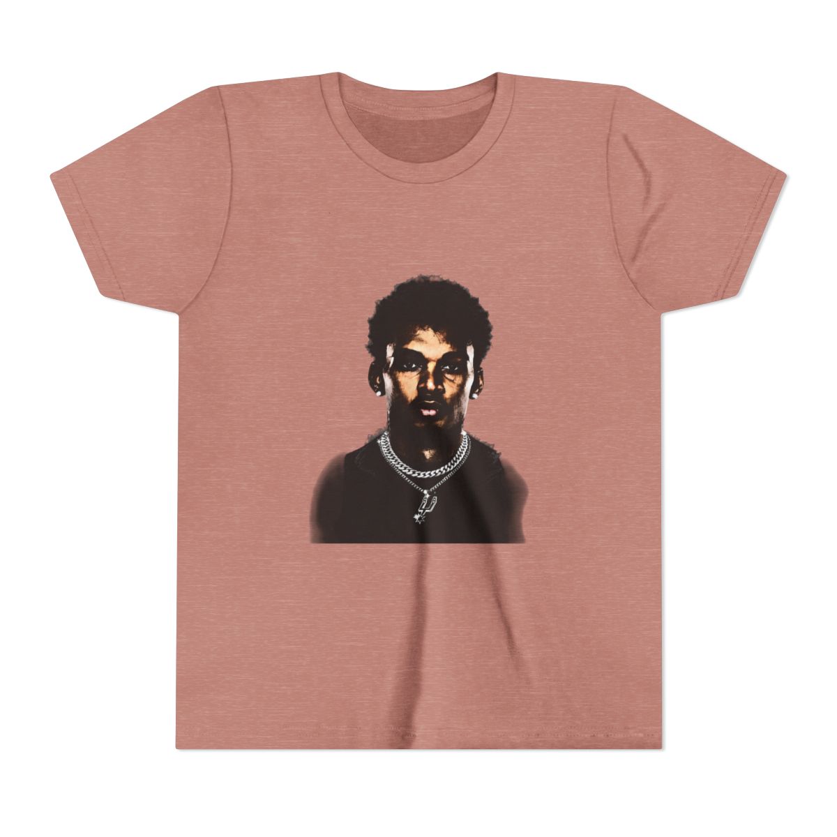 Victor Wembanyama Big Face Bling Kids T Shirt - alternate angle 2, merchandise
