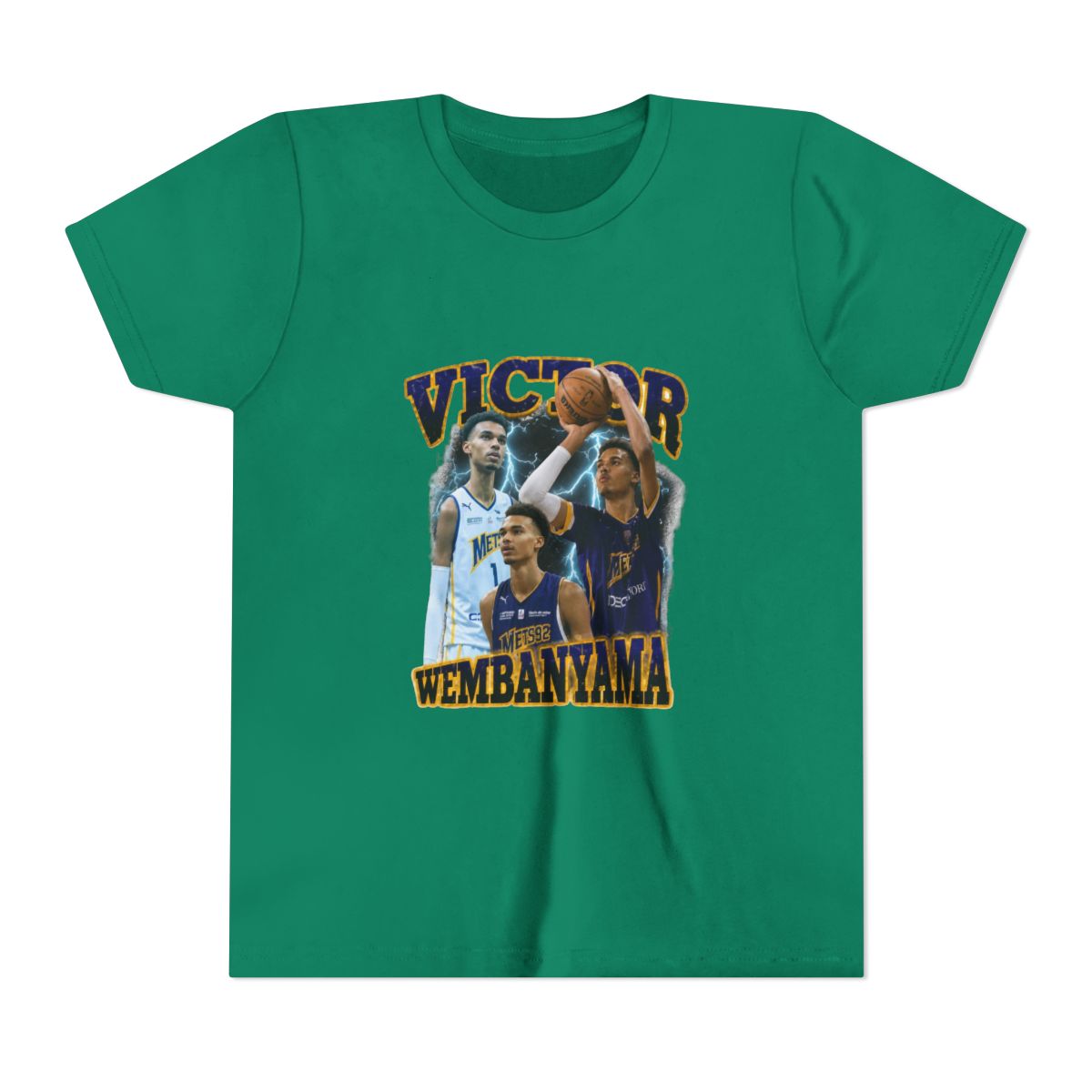 Victor Wembanyama Bootleg90'S Kids Tshirt - alternate angle 2, merchandise