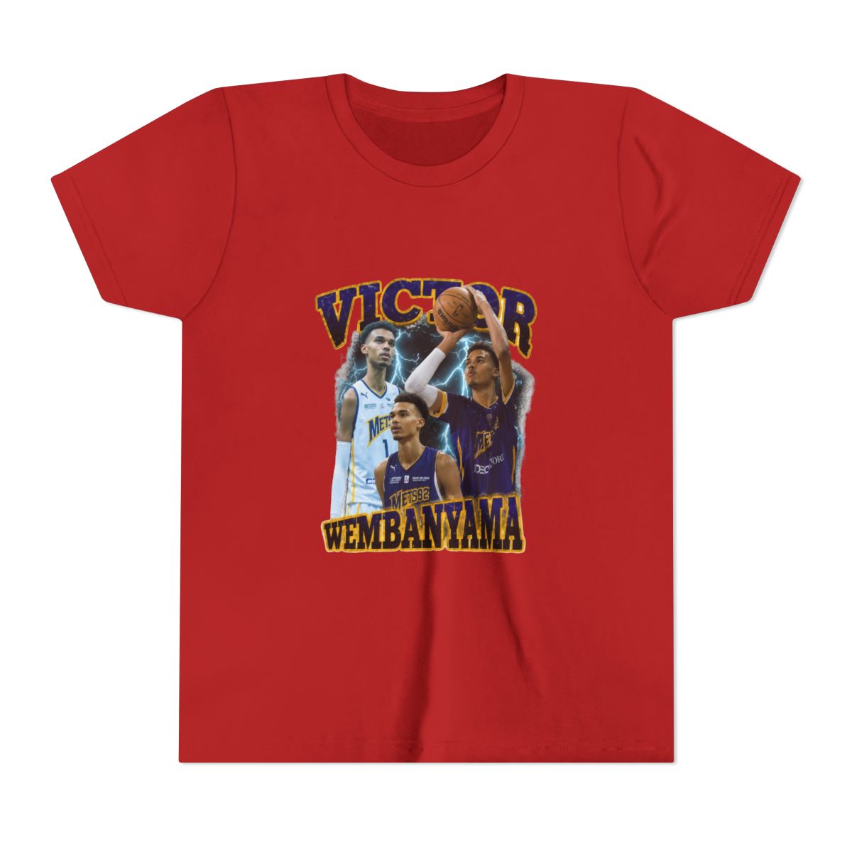 Victor Wembanyama Bootleg90'S Kids Tshirt - alternate angle 5, merchandise