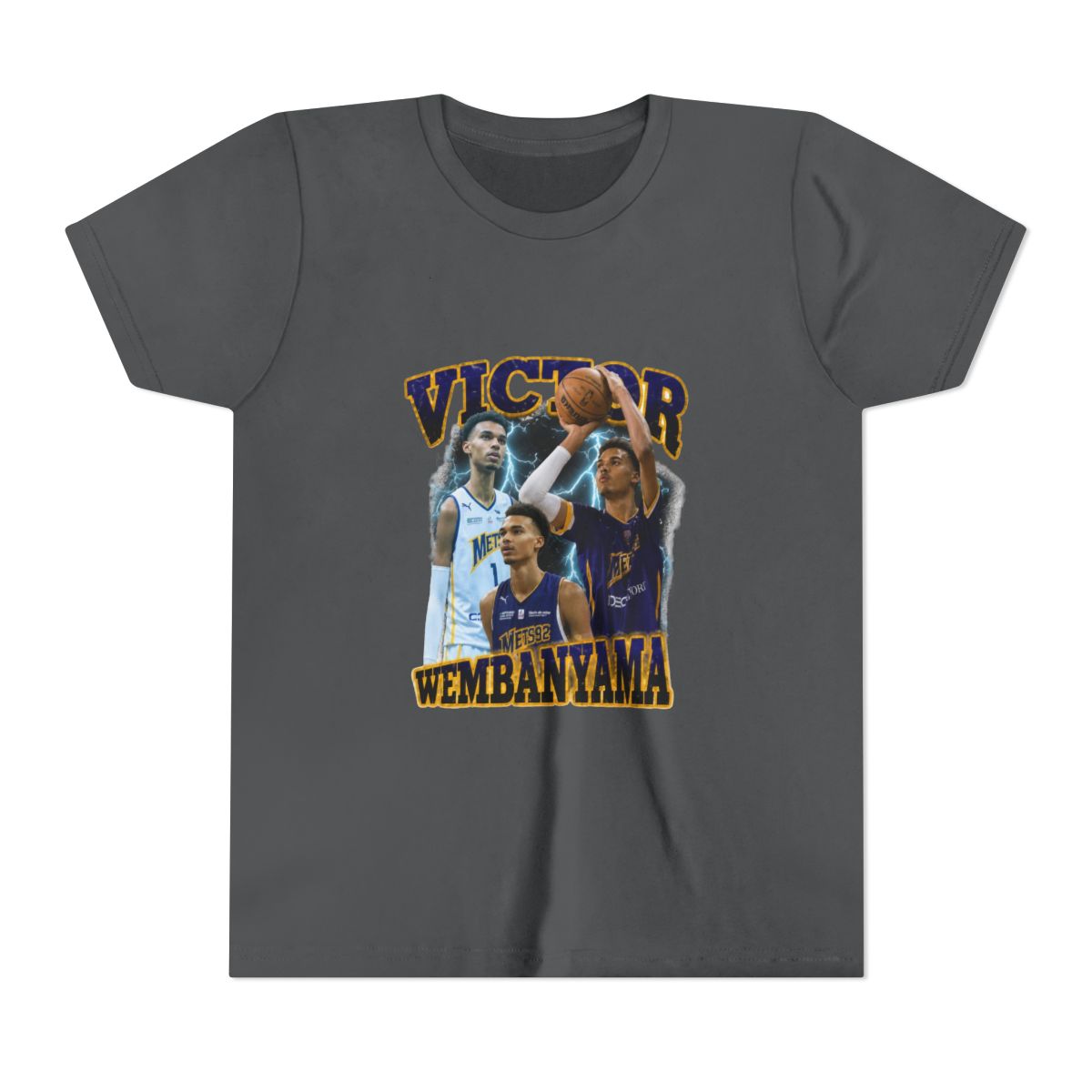 Victor Wembanyama Bootleg90'S Kids Tshirt - alternate angle 4, merchandise