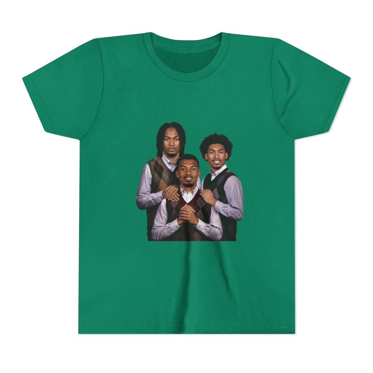 Victor Wembanyama Dylan Harper Stephon Castle Basketball, San Antonio Step Brothers T Shirt (Kids) - alternate angle 2, merchandise