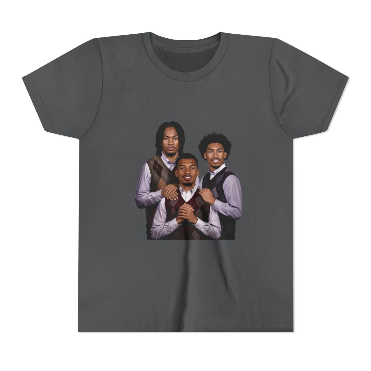 Victor Wembanyama Dylan Harper Stephon Castle Basketball, San Antonio Step Brothers T Shirt (Kids) - alternate angle 4, merchandise