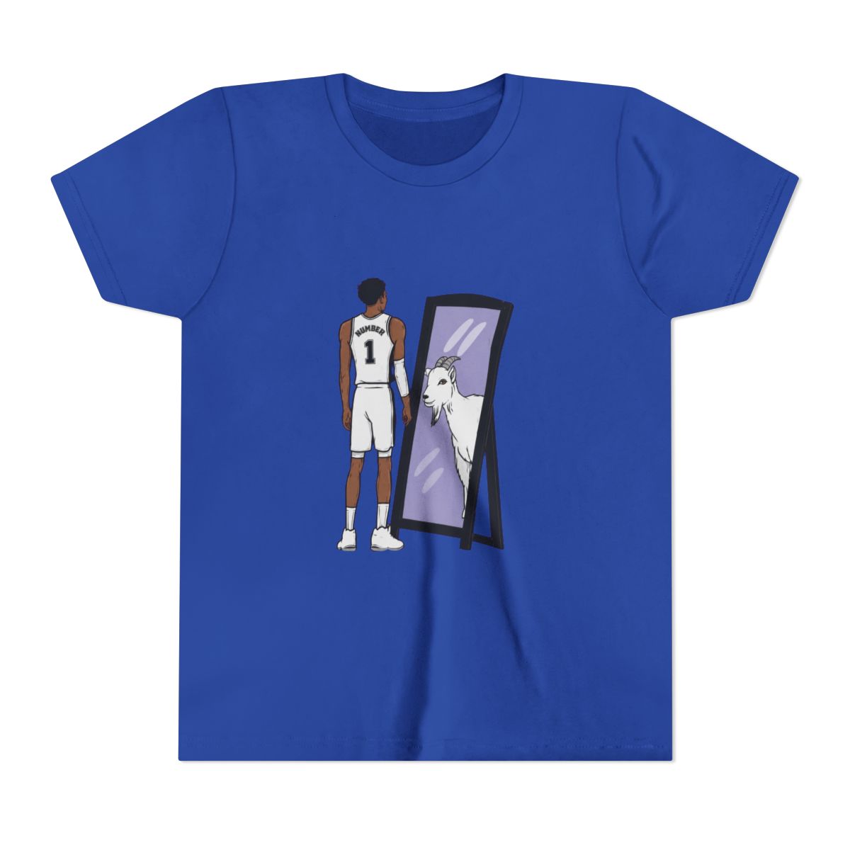 Victor Wembanyama Mirror Goat Kids T Shirt - alternate angle 4, merchandise