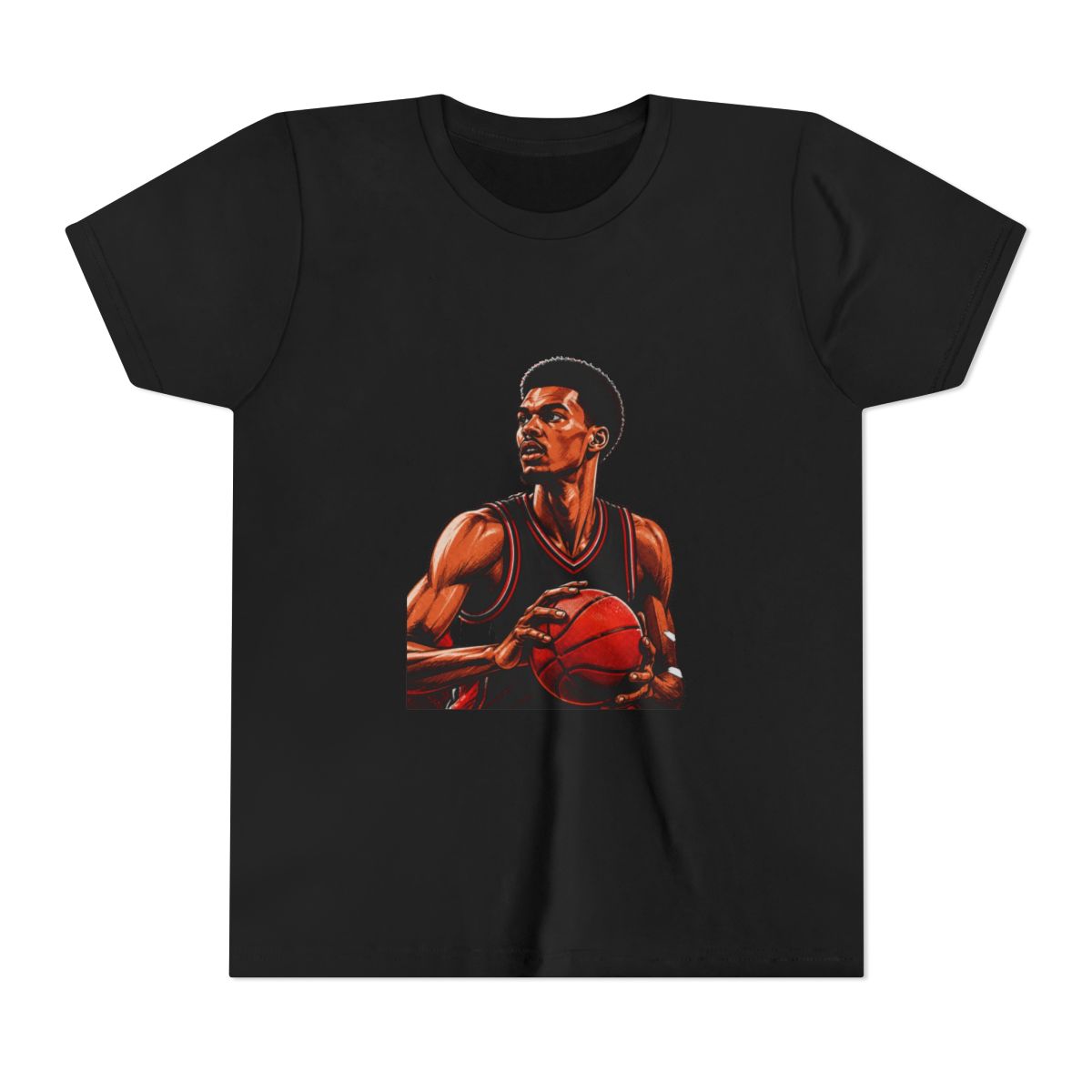 Victor Wembanyama Portrait Kids T Shirt - alternate angle 2, merchandise